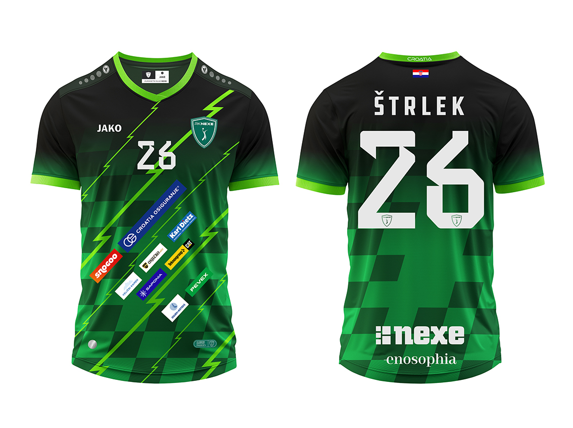 White V-neck Soccer Jersey with rib neck and cuff